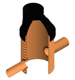 Pozo SANECOR® DN1000 sin base/ colector hasta DN630 (sin pates) H=1,5 m